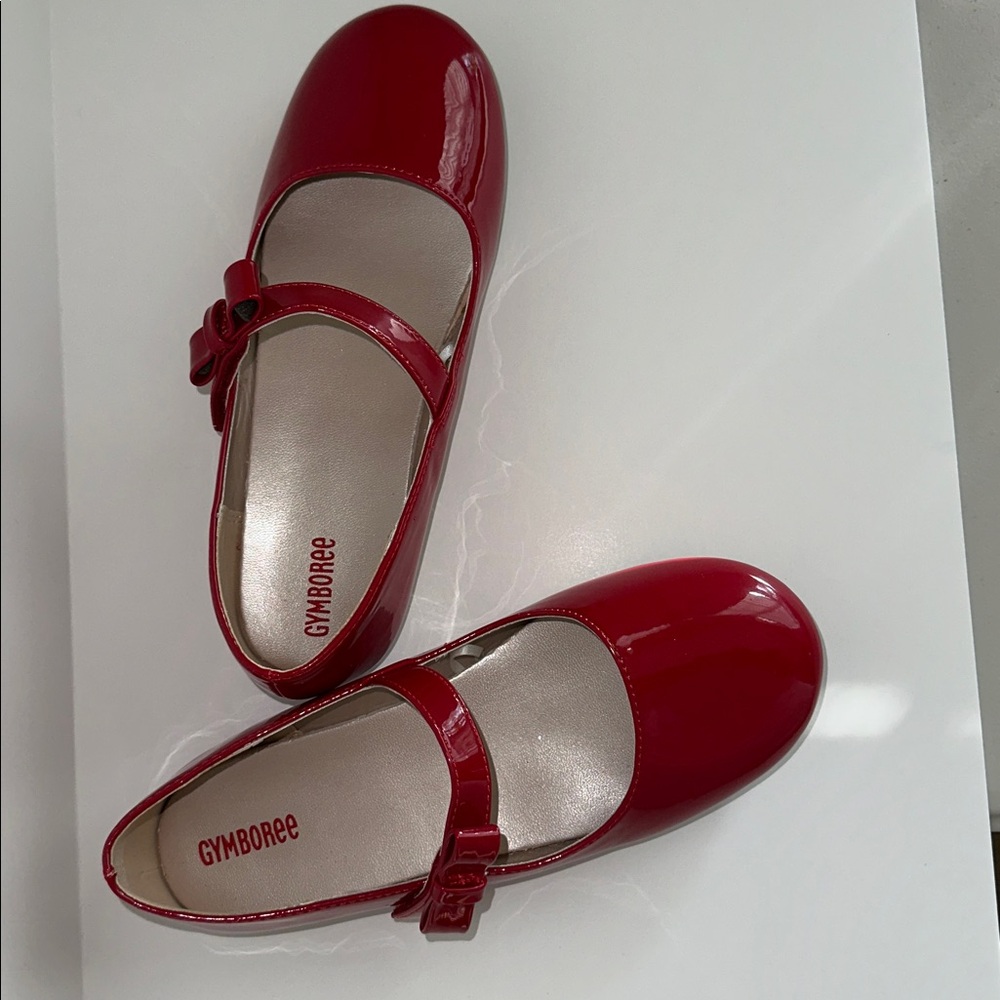 NWOT GYMBOREE Shiny Red Mary Jane Dress Shoes Size 3 - Picture 5 of 13
